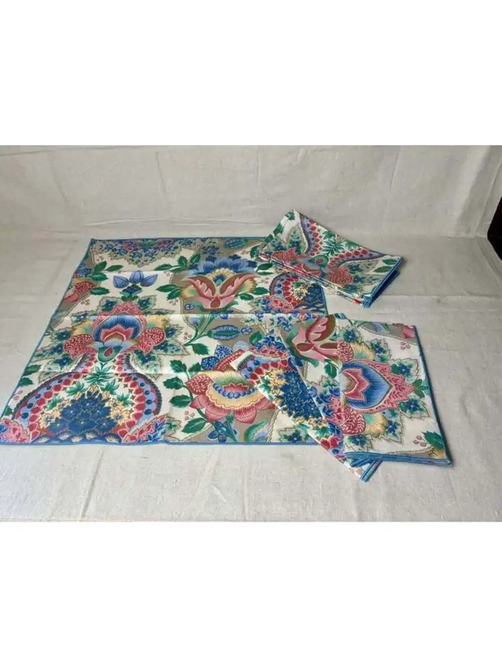 Vintage cloth napkins by Audrey-Floral, Made in Dallas,USA, 17”